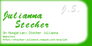 julianna stecher business card